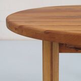 Dining table in solid oiled elm, Sénac edition