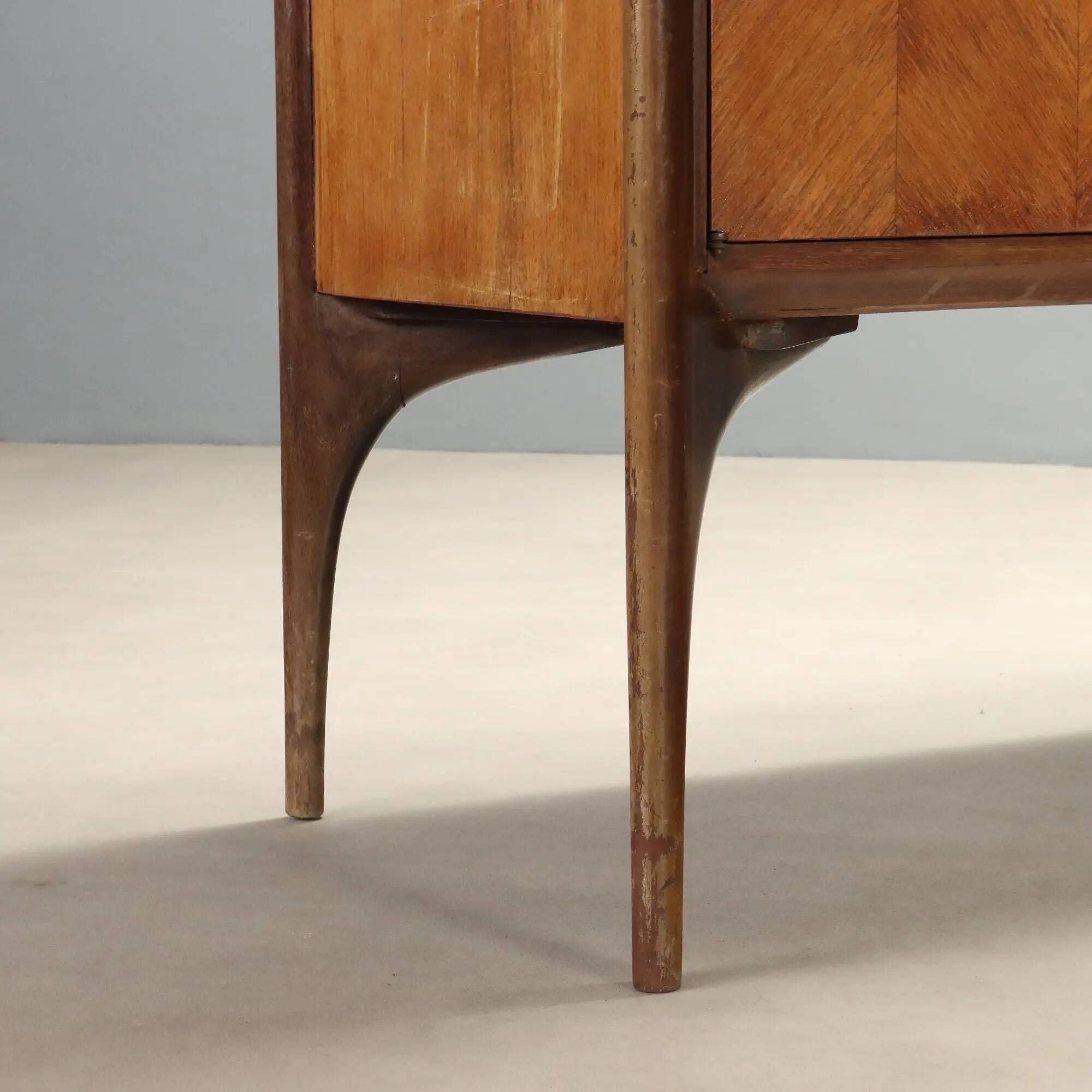 Vintage buffet design by Ico Parisi in ebonised wood, 1950s.