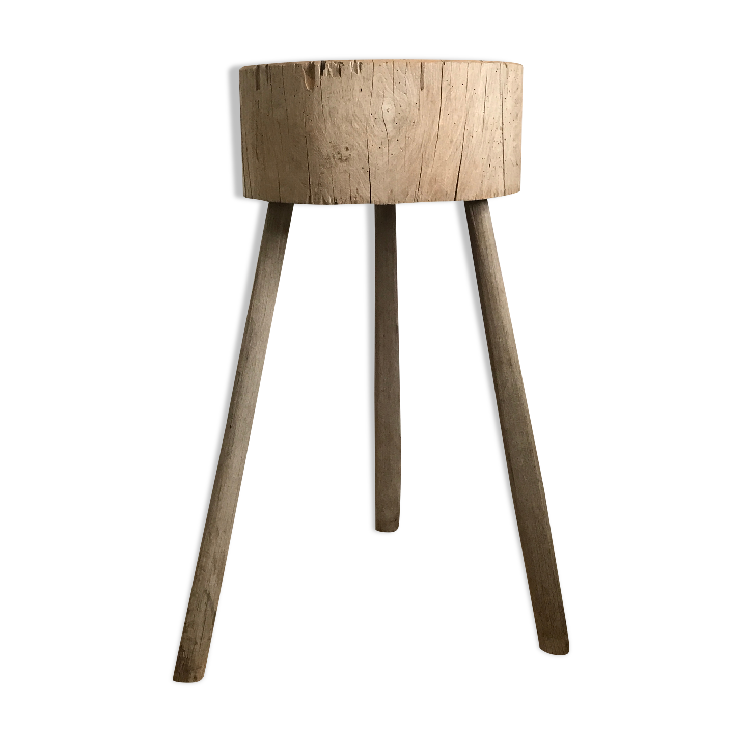 Old log, wooden harness