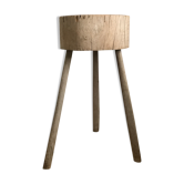 Ancien billot , sellette bois