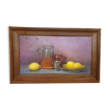Nature morte huile sur toile