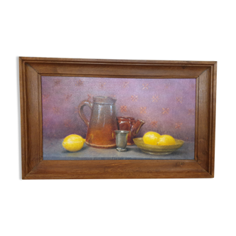 Nature morte huile sur toile