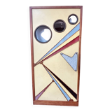 Cinema swing door - vintage design with formica and wood