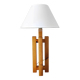 Modernist Scandinavian lamp in solid pine – Sweden, 1970s