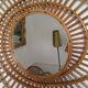 Miroir en rotin