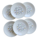 6 vintage flat plates from Gien, model Marie-Claire.