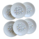 6 vintage flat plates from Gien, model Marie-Claire.