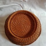 Braided rattan basket