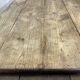 19th century farmhouse table in raw chestnut with original drawer and shelf