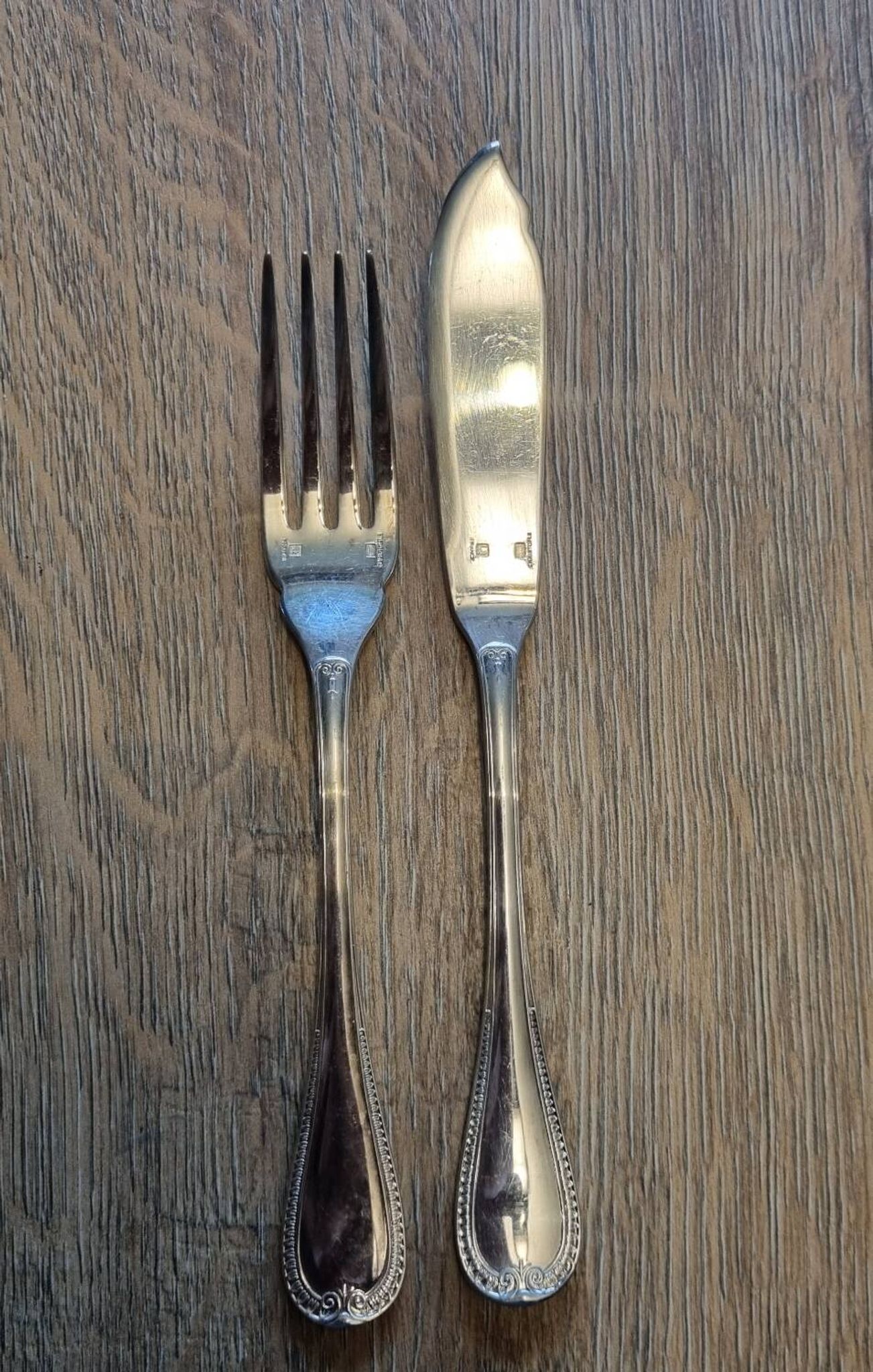 24 fish cutlery sets Christofle Malmaison model