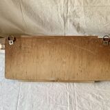 Art Deco wall-mounted coat rack with beveled mirror and 3 hooks