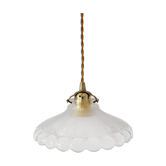 Holophane glass pendant lamp