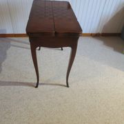 Secretary with mechanism - 4 secret drawers - lock - marquetry chessboard - 1950