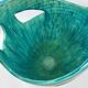 Vase Accolay signé J C en céramique Marron, Bleu France Vintage Design 1960