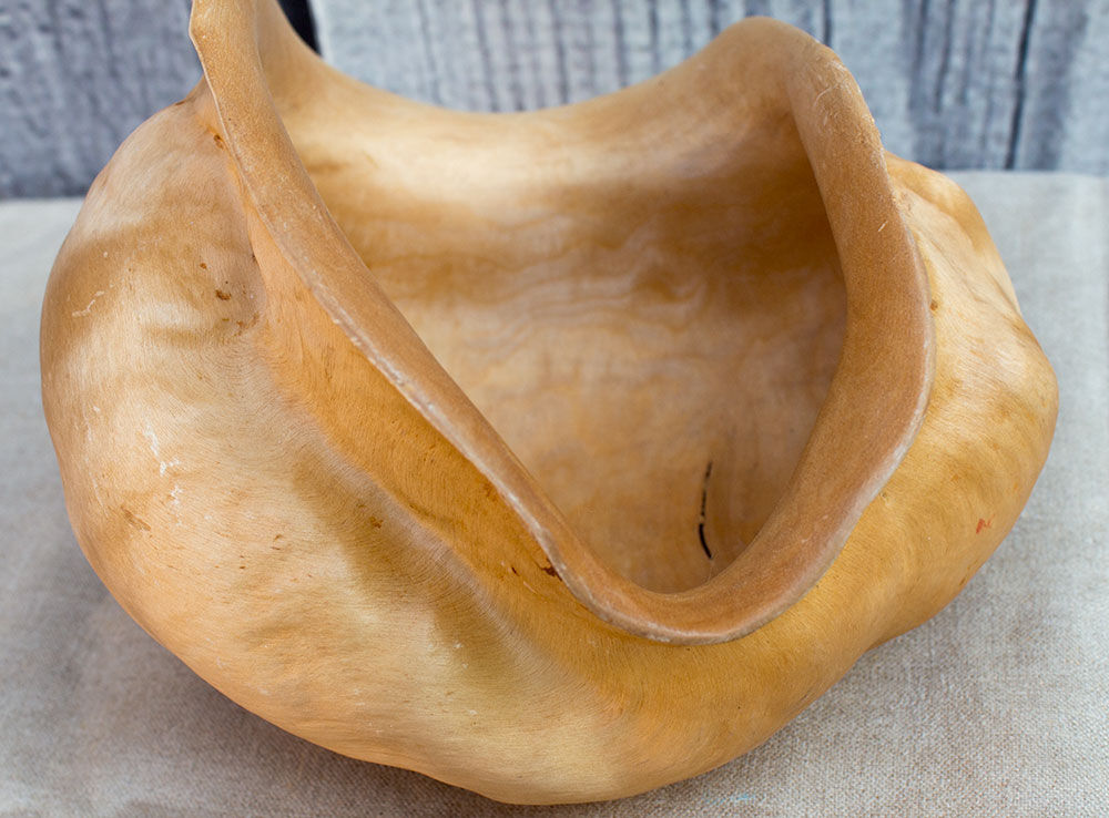 Old Swedish bowl made of authentic Sami wood