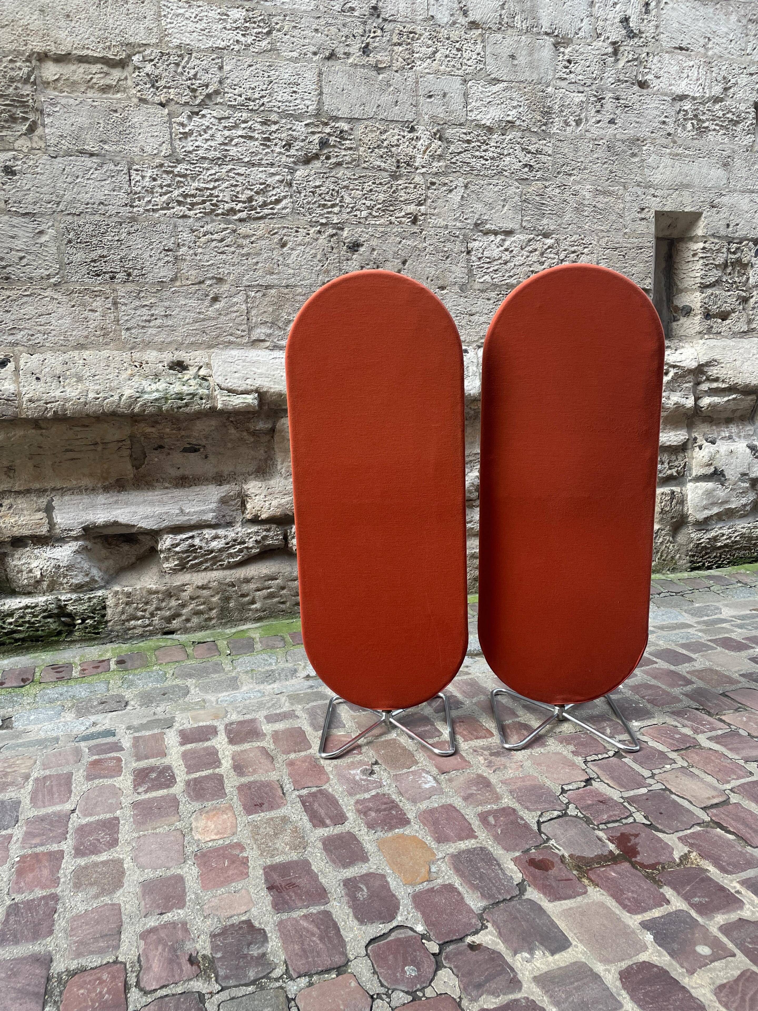 Paire de paravents de Verner Panton pour Verpam