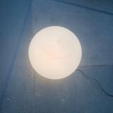 Vintage floor lamp in the shape of a globe from the French space age by SCE, France.