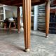 Dark wood dining table