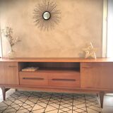 Scandinavian design sideboard in vintage teak