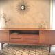 Scandinavian design sideboard in vintage teak