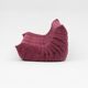 Canapé trois places Togo en bouclé bordeaux par Michel Ducaroy pour Ligne Roset