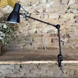 Lamp 2 telescopic arms on vices - matte black