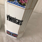 2 old bottles of oil and vinegar made in slovakia