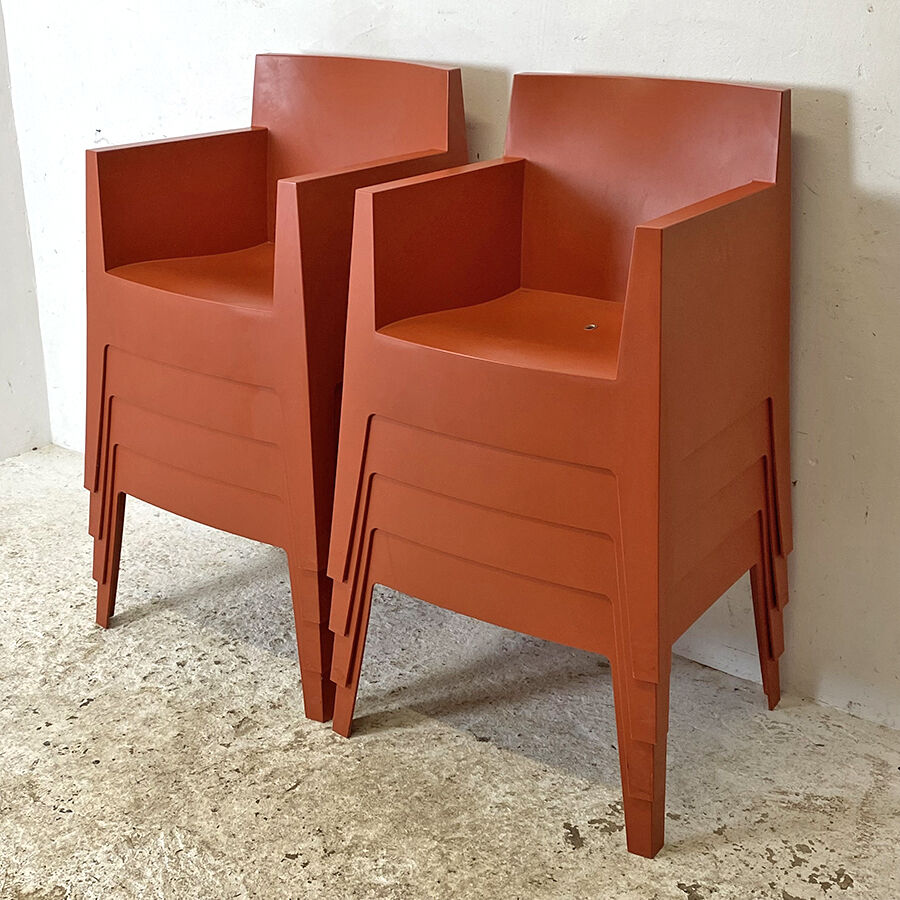 Set of 8 Toy chairs by philippe starck for Driade made in italy