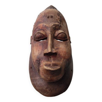 Baoulé wooden mask from Ivory Coast