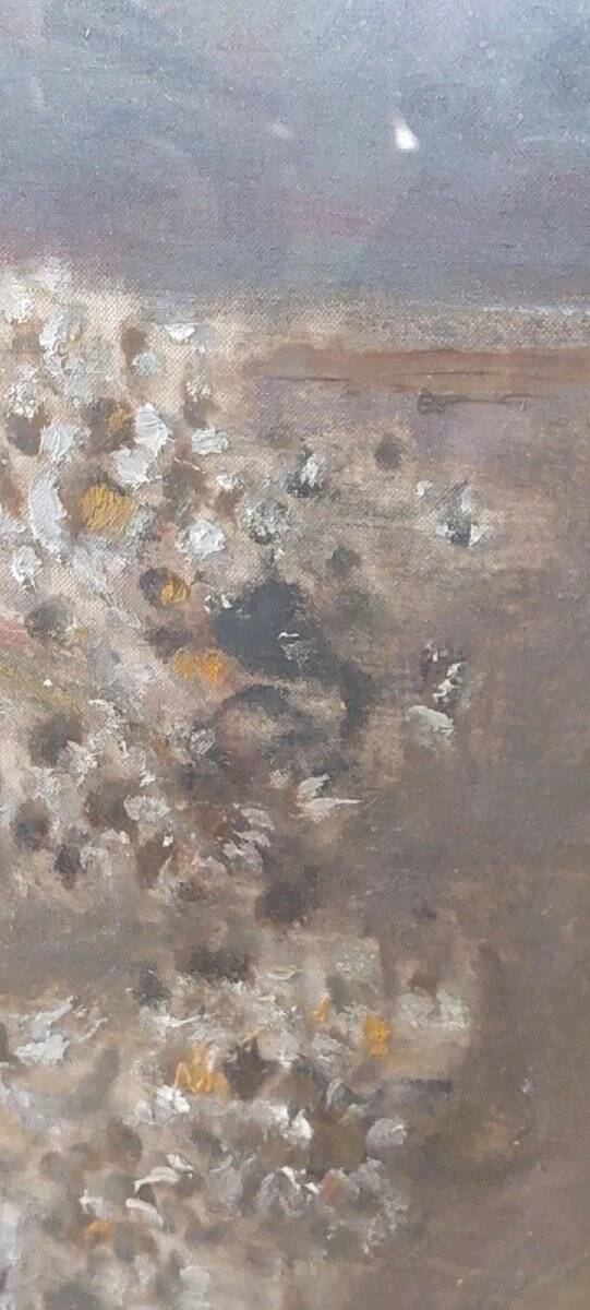 Giuseppe manfredi (1934 - 1987) oil painting still life flowers 70 x