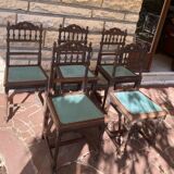 Lot 5 chaises style Henri II