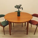 Round teak table, Danish design, 1960s, manufacturer: Gudme Møbelfabrik, de