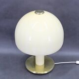 Lampe de table champignon en verre, Italie années 1970