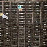 Old factory scoreboard or pointer