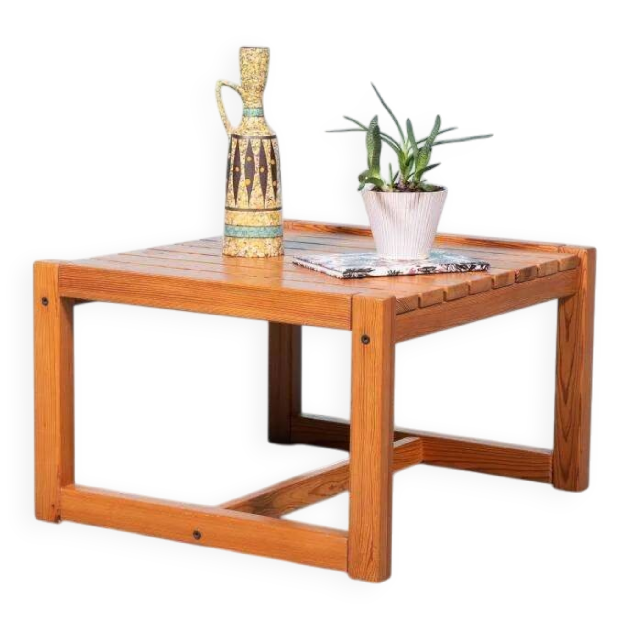 Square side table Japandi 70s, Safari Möbring Ikea