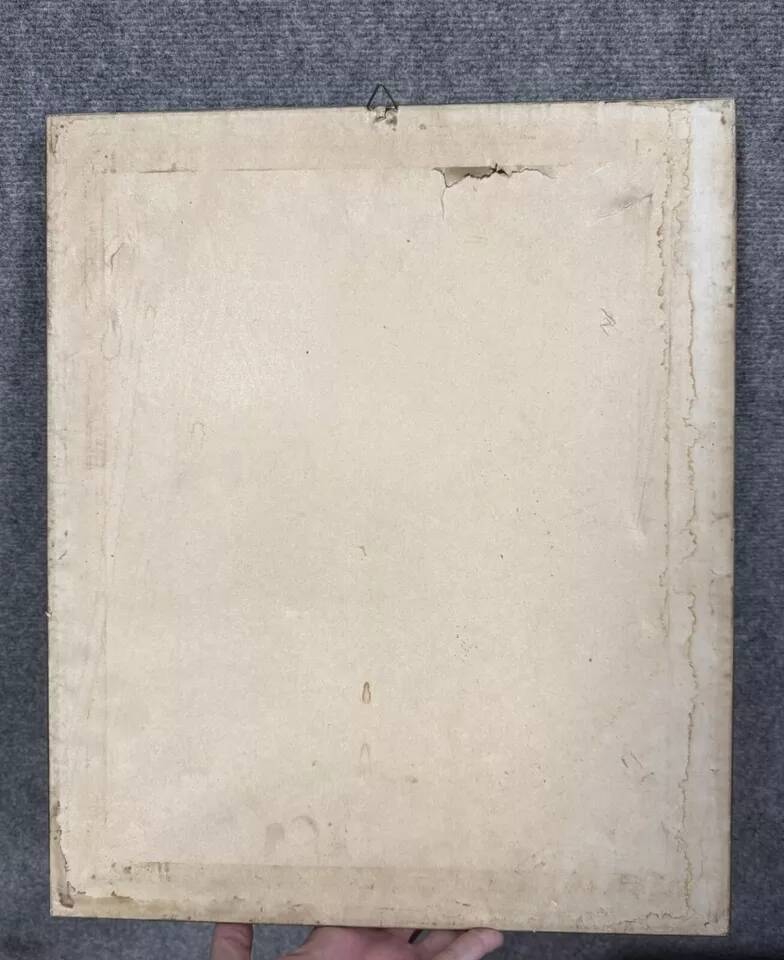 Italian School, 20th century: painting depicting a green landscape