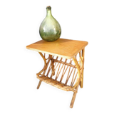 Vintage nightstand magazine rack