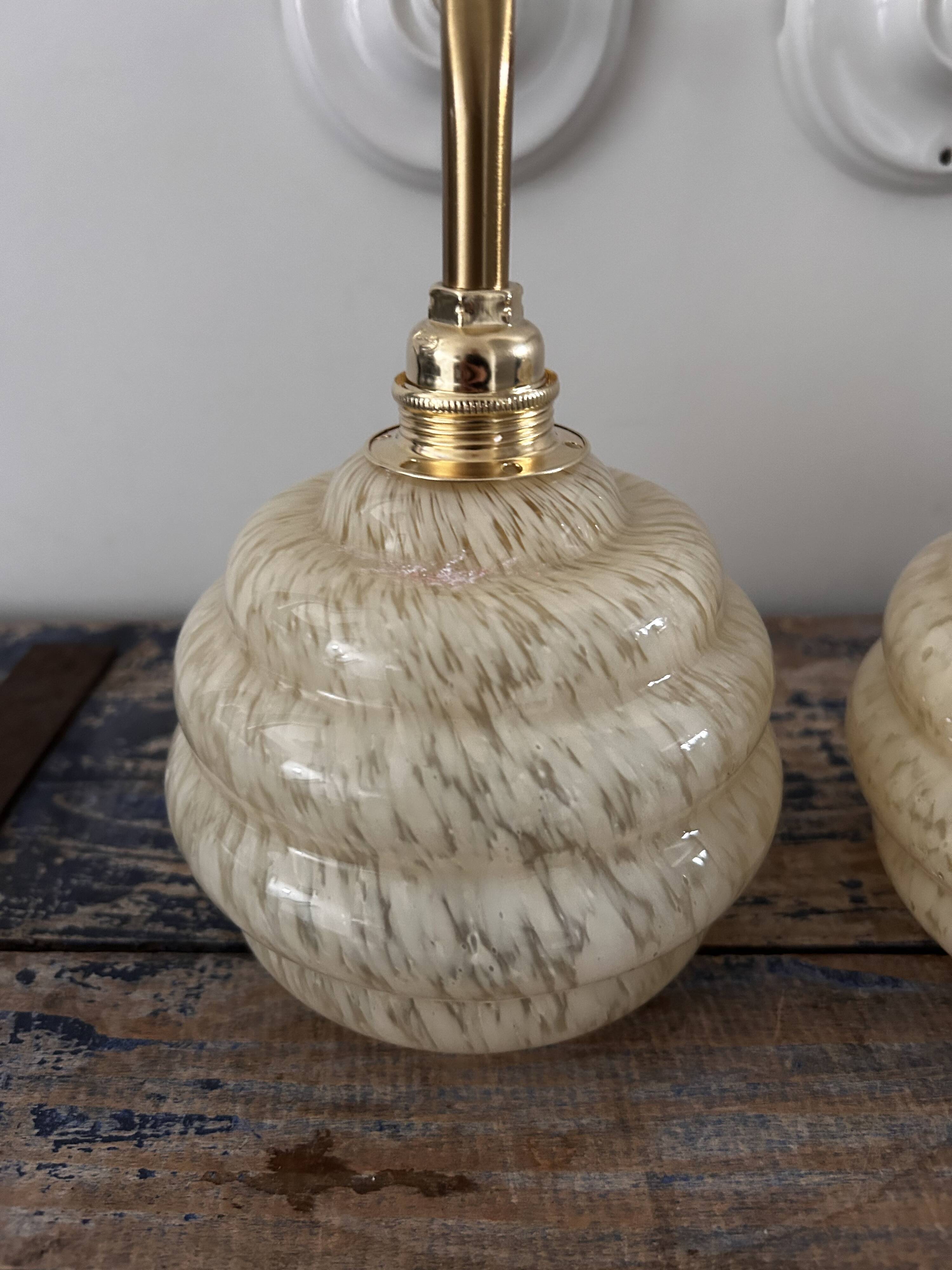 Pair of Art Deco wall lights