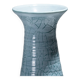 Turquoise ceramic conical vase, accolay, 1950s