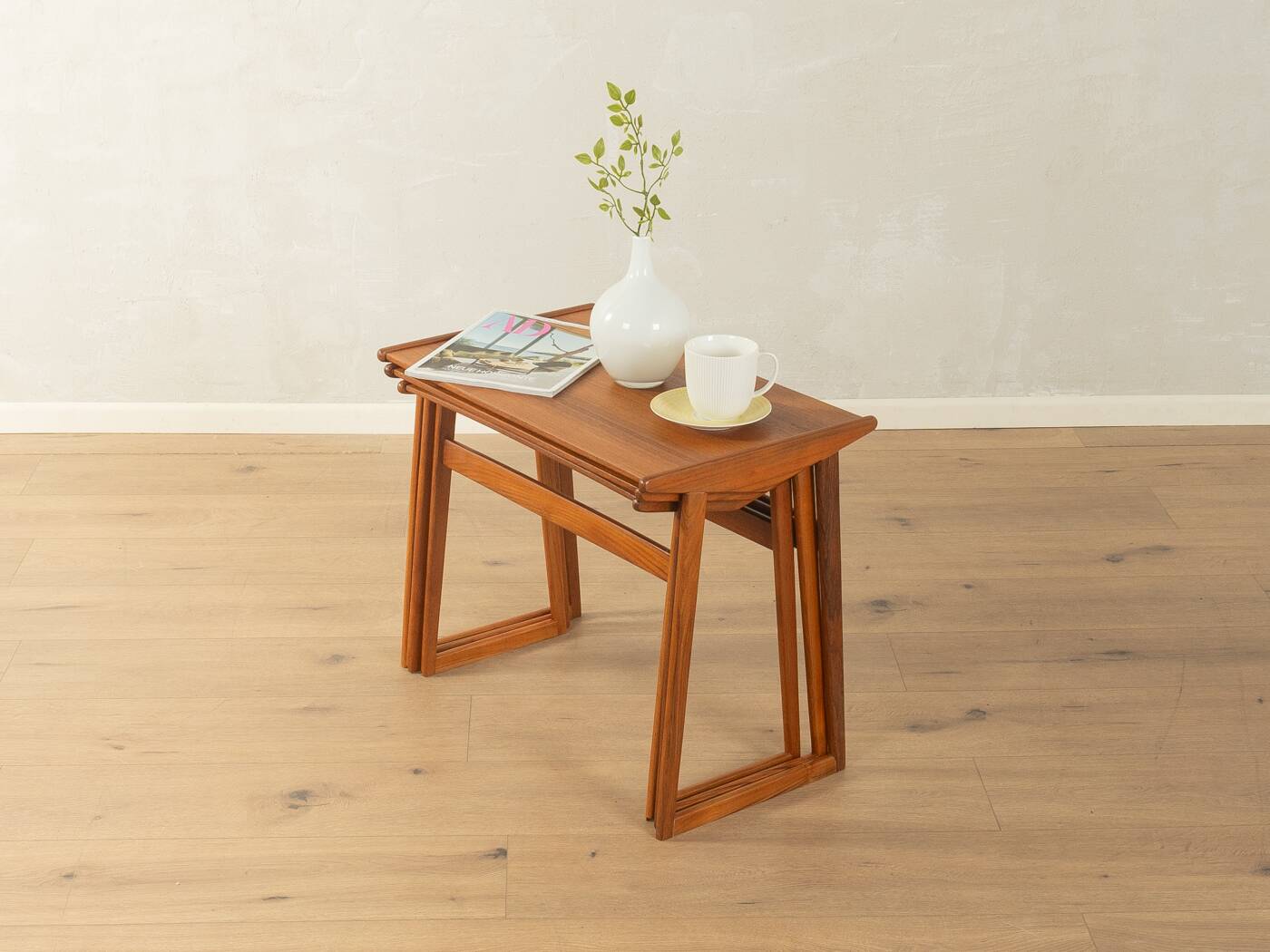 Classic nesting tables from the 1960s, teak, set of 3, Denmark