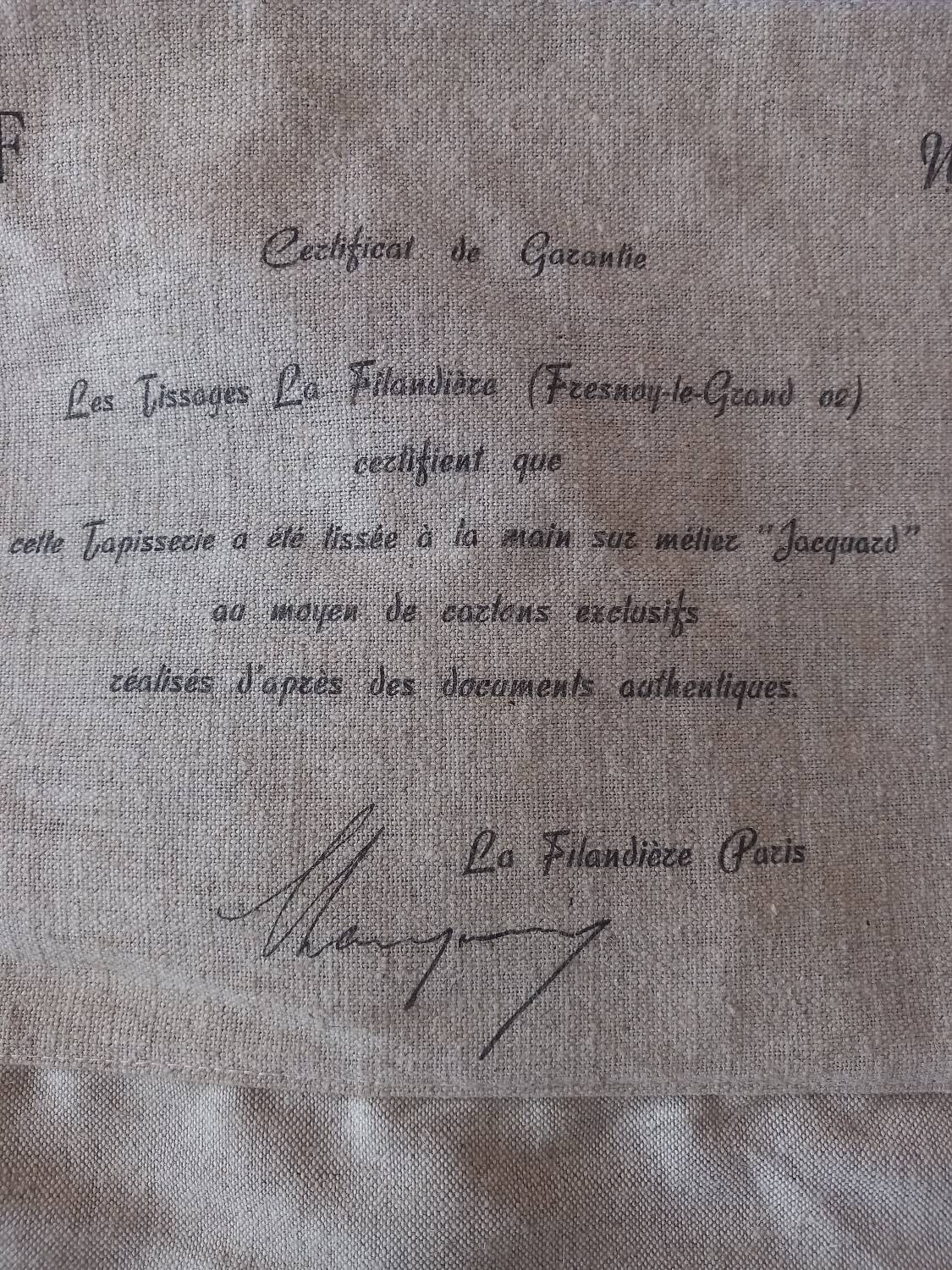 French wall tapestry Jacquard - La Filandiere