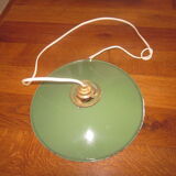 Old suspension in enamelled sheet