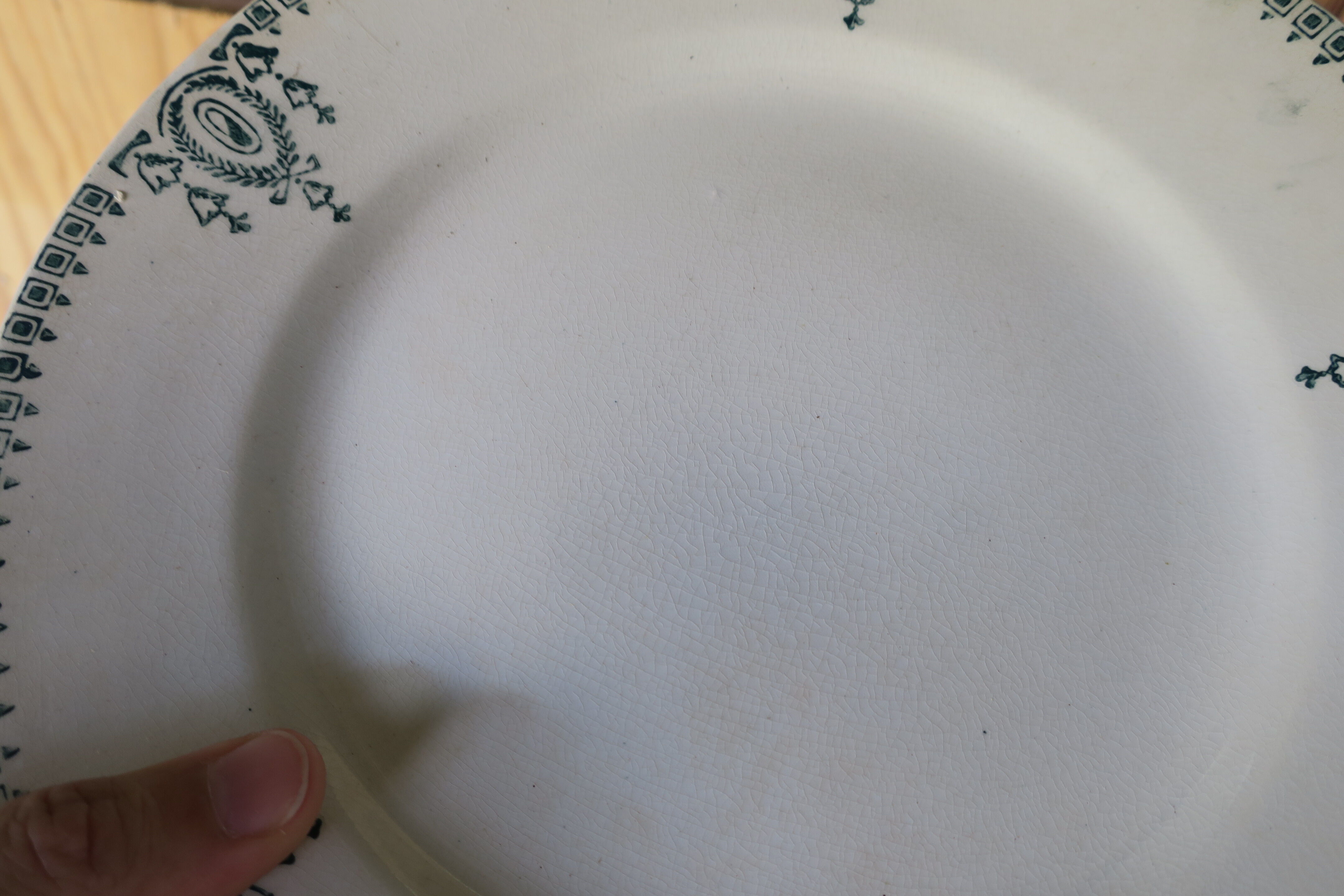 2 vintage St Amand plates
