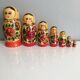 7 poupées russes Matriochka, vintage