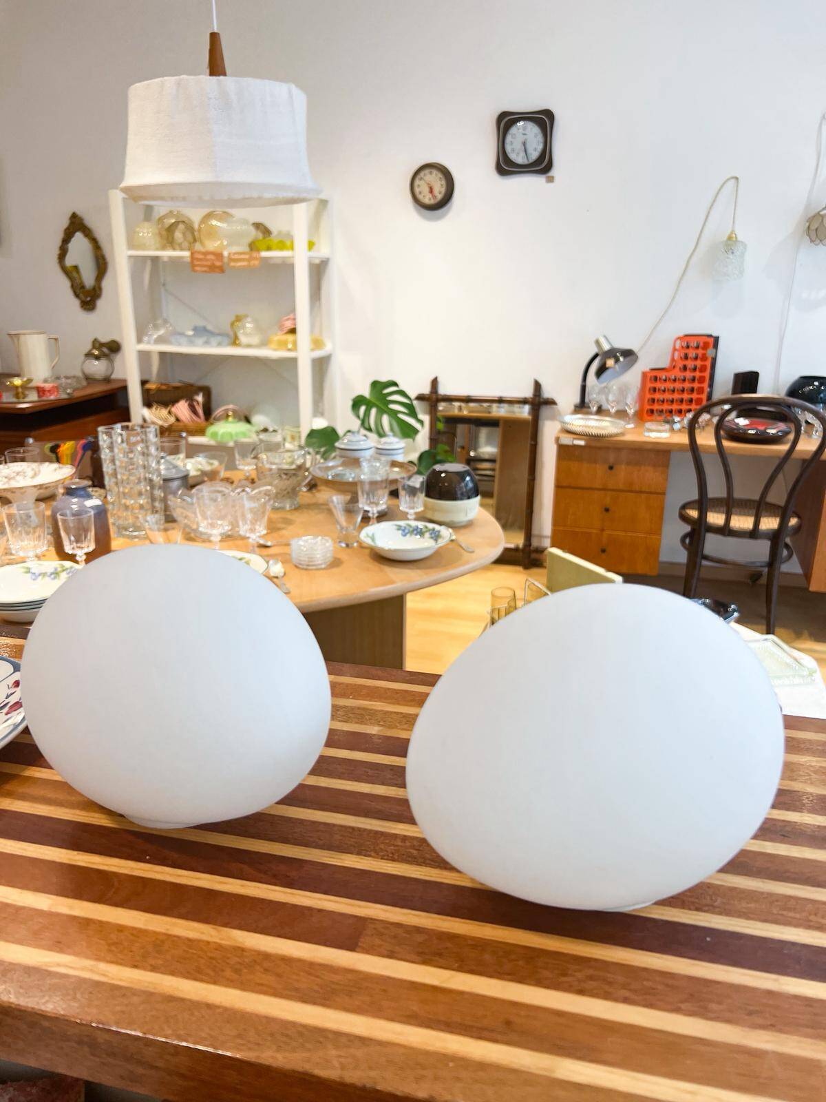 Vintage egg lamps