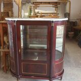 Louis xvi style half-moon silverware display case