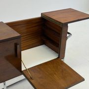 Cabinet bar en noyer italien par Cova Milano