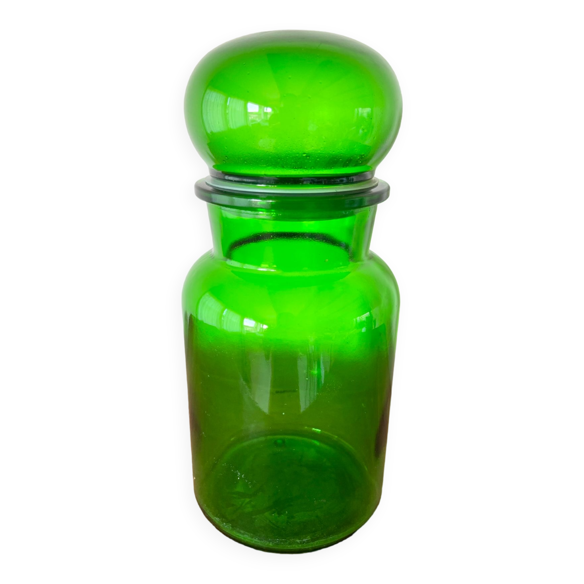 Vintage green jar
