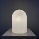 Dome table lamp in white crystal glass Peill and Putzler 1970
