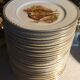 Lot de 24 assiettes plates scènes de gibiers